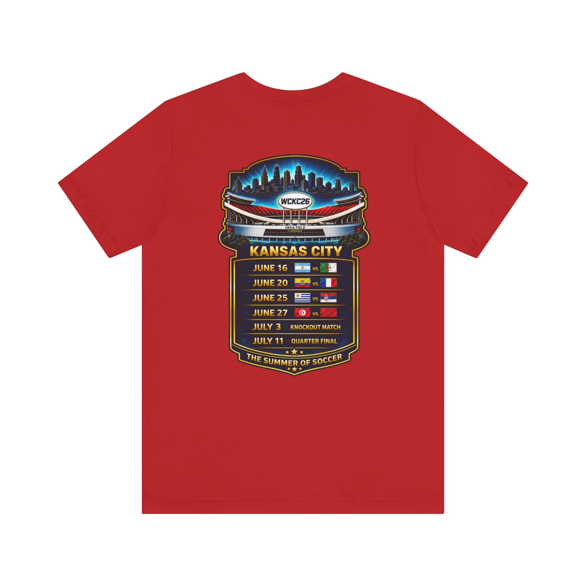 WCKC 26 World Cup T-Shirt | Kansas City Match Schedule Tee