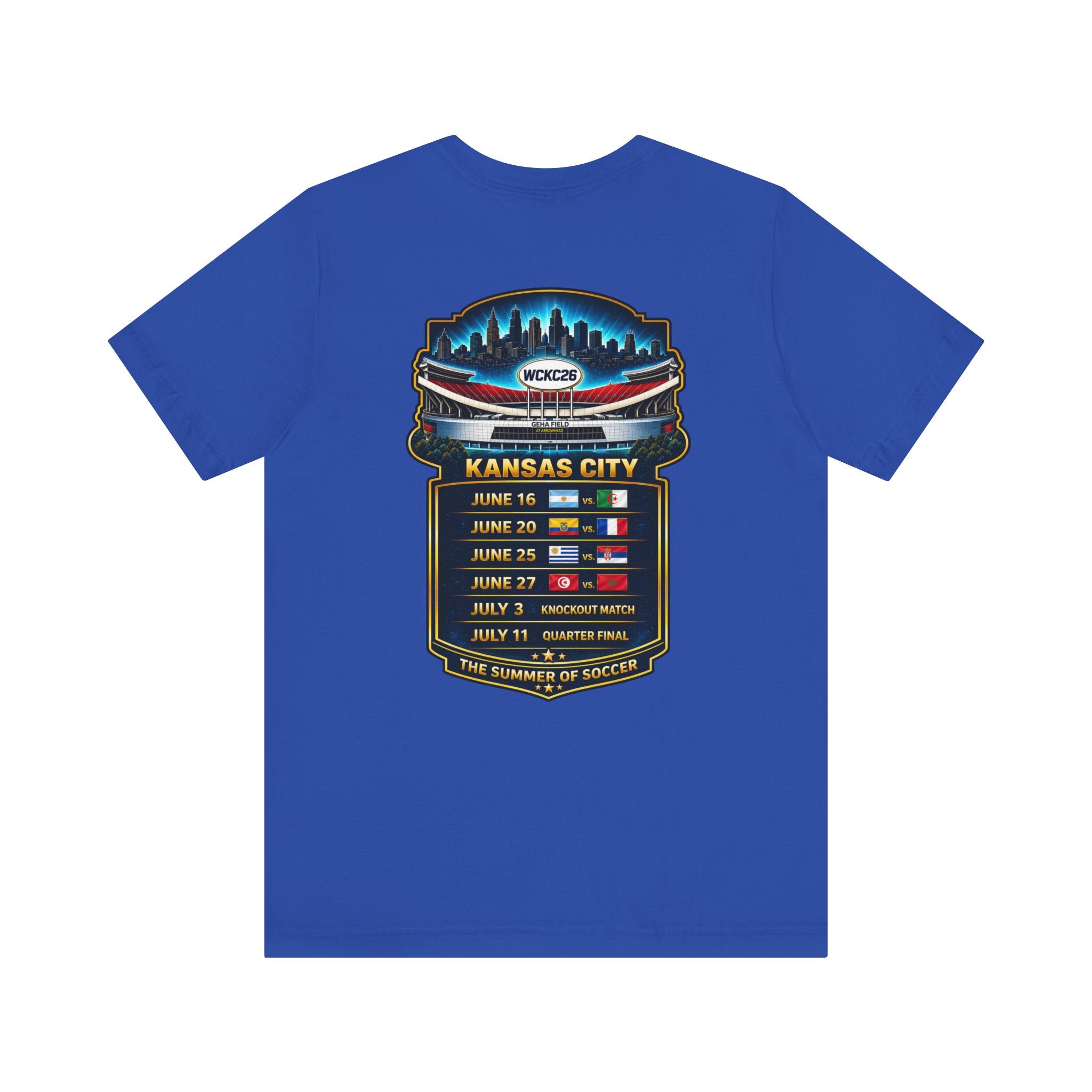WCKC 26 World Cup T-Shirt | Kansas City Match Schedule Tee