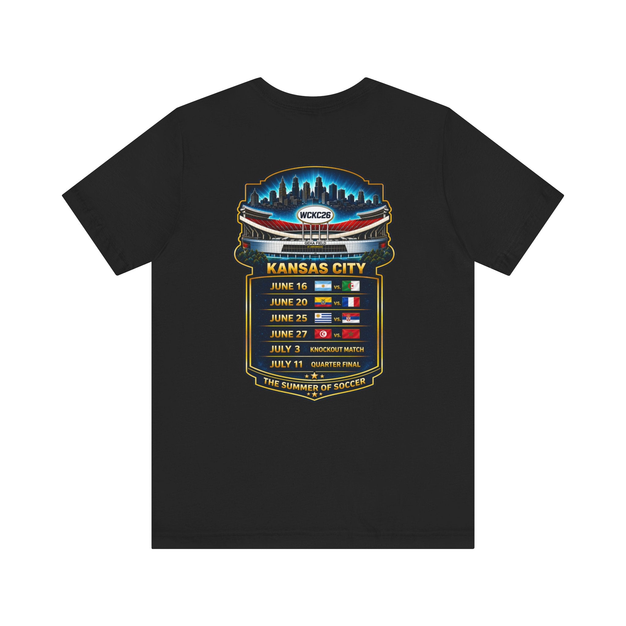 WCKC 26 World Cup T-Shirt | Kansas City Match Schedule Tee