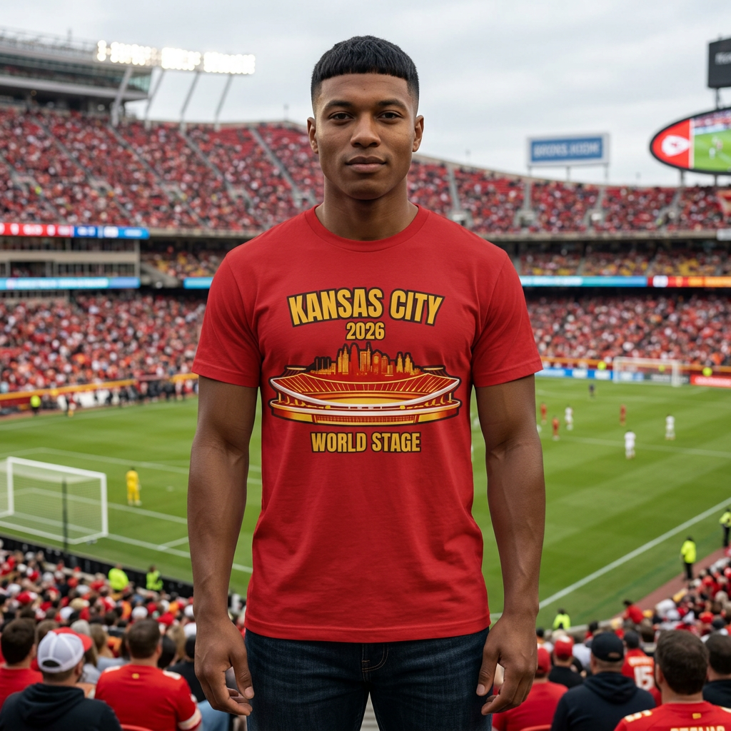 Front design Kansas City Red Kingdom World Cup 2026 T-shirt by Witness Brand