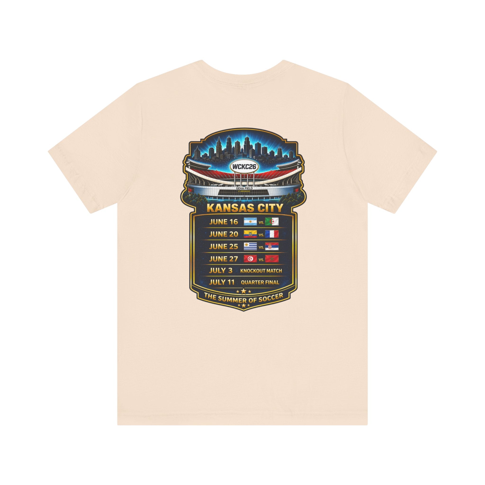WCKC 26 World Cup T-Shirt | Kansas City Match Schedule Tee