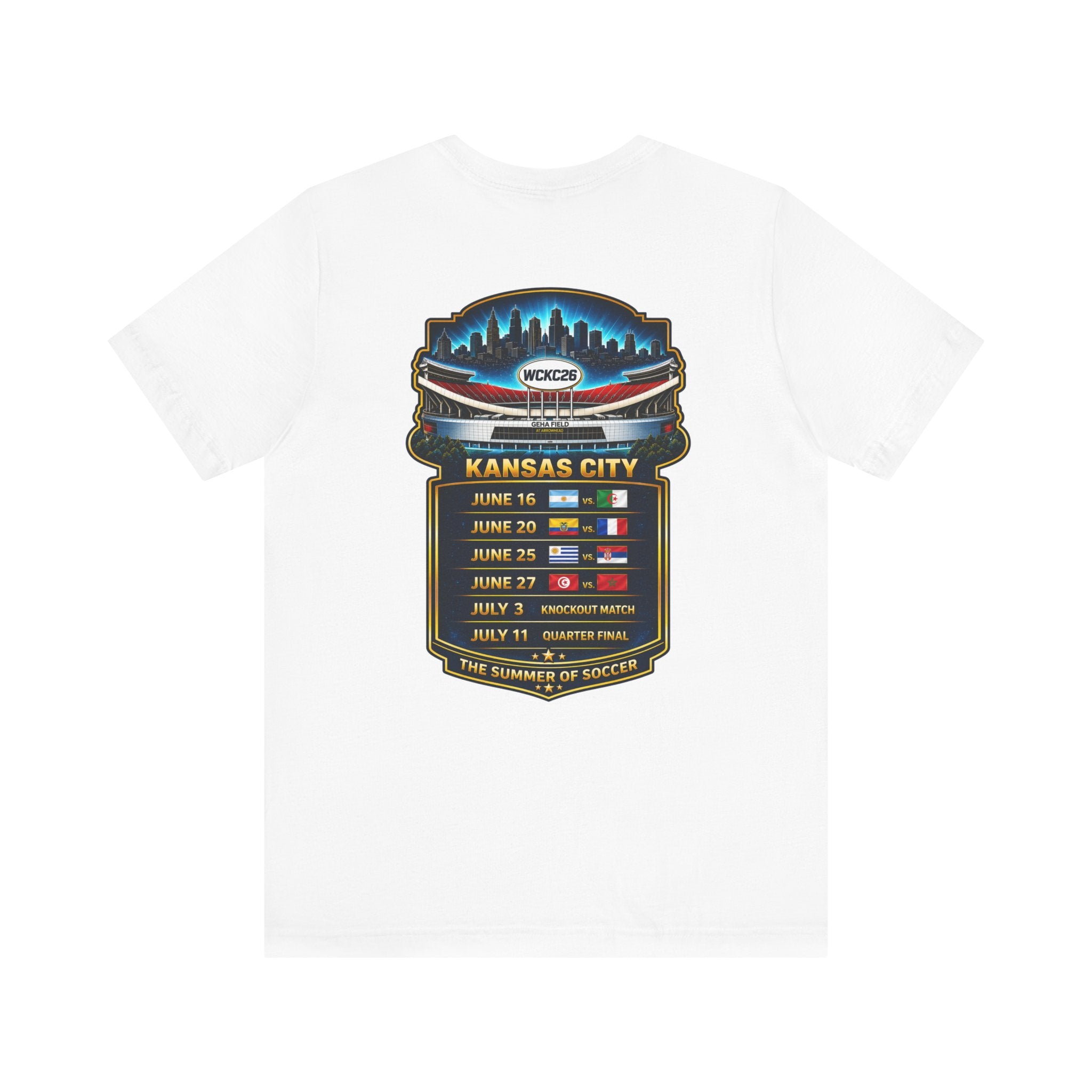 WCKC 26 World Cup T-Shirt | Kansas City Match Schedule Tee
