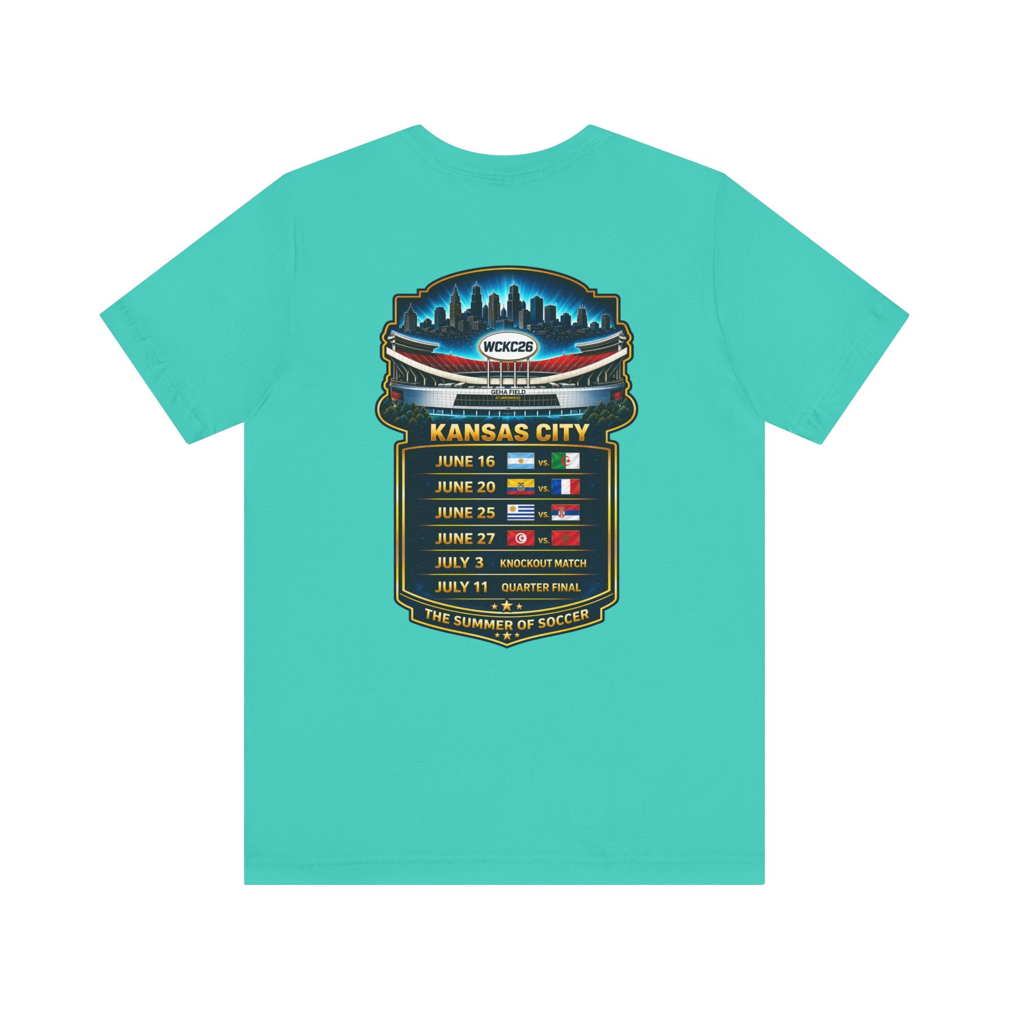 WCKC 26 World Cup T-Shirt | Kansas City Match Schedule Tee