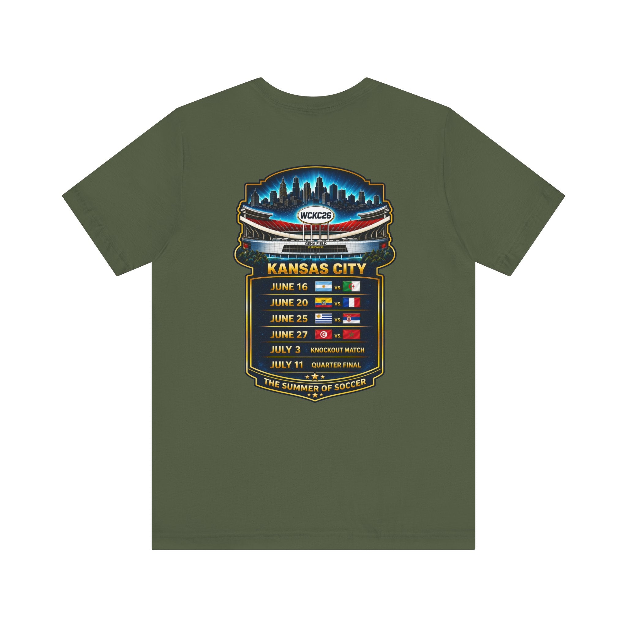 WCKC 26 World Cup T-Shirt | Kansas City Match Schedule Tee