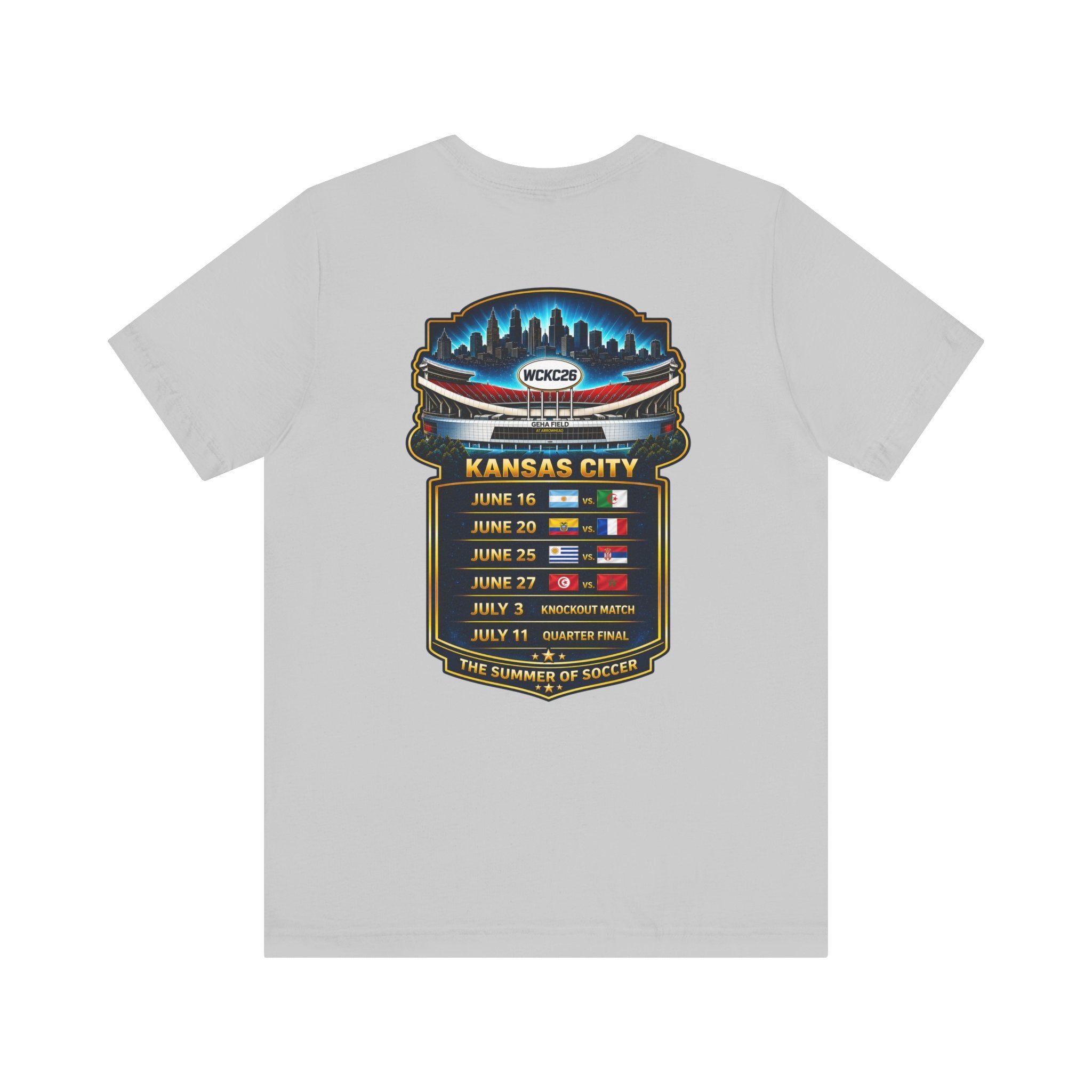 WCKC 26 World Cup T-Shirt | Kansas City Match Schedule Tee